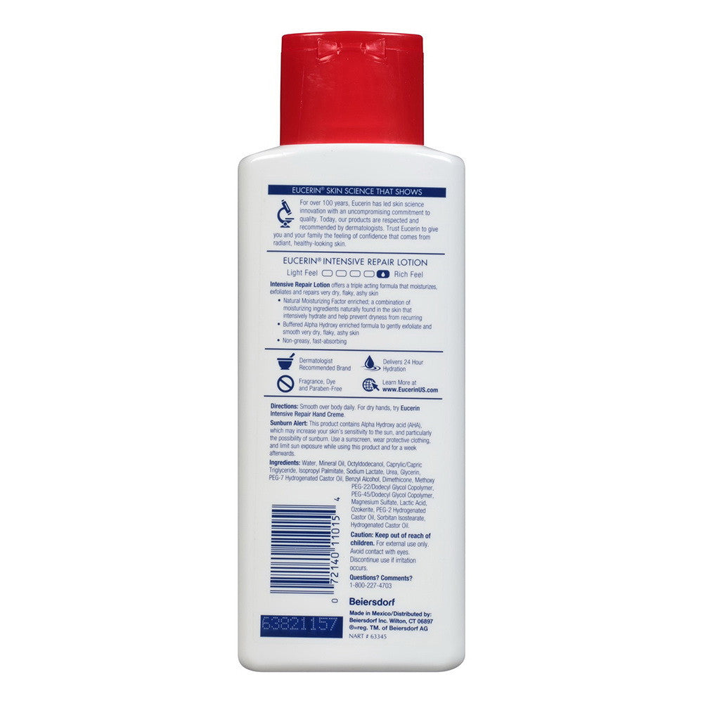 Eucerin Intensive Repair Body Lotion for Very Dry Skin, 8.4 Oz